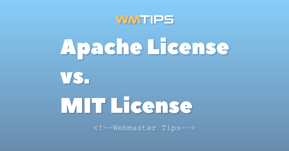 Apache License vs. MIT License: 2026 Market Share & Usage Comparison