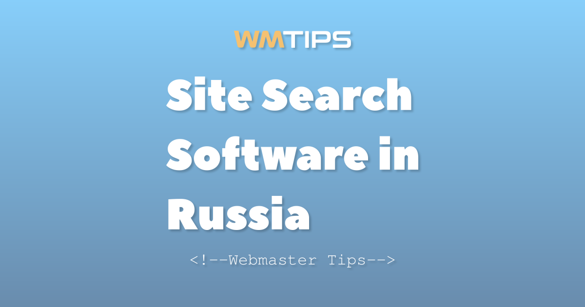 Top 18 Site Search Software in Russia by Market Share (2026)