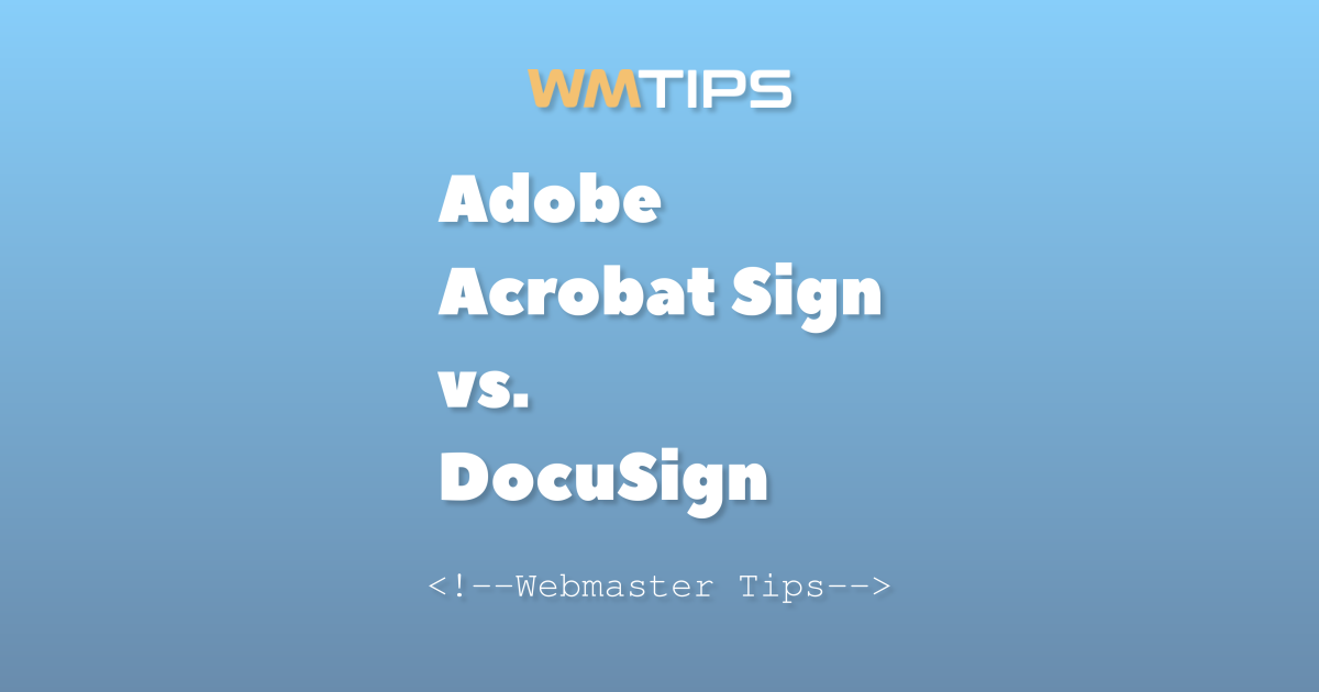 Adobe Acrobat Sign vs. DocuSign: 2026 Market Share & Usage Comparison