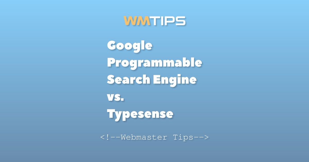 Google Programmable Search Engine vs. Typesense: 2026 Market Share ...