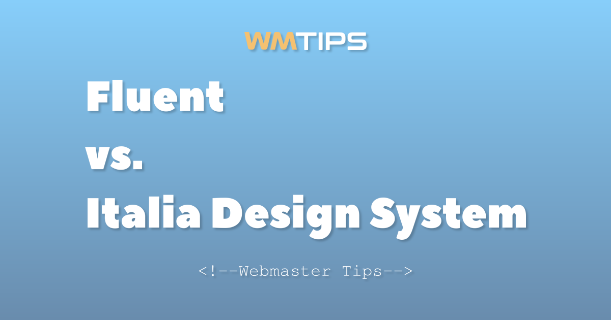 Fluent vs. Italia Design System Usage Comparison