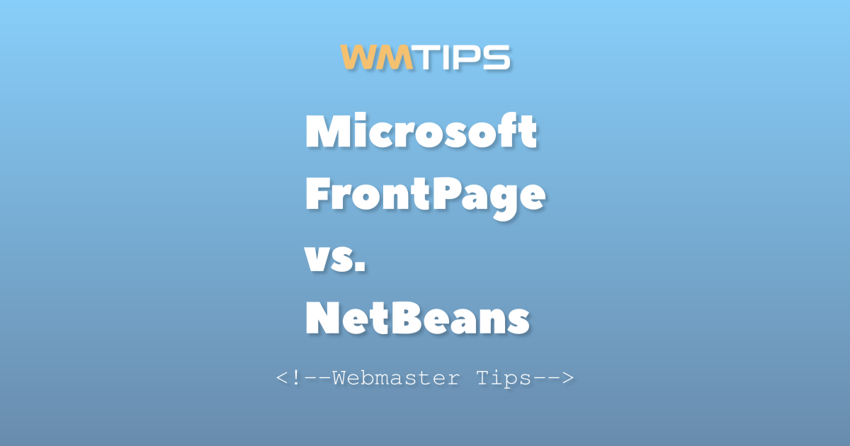 Microsoft FrontPage vs. NetBeans: 2026 Market Share & Usage Comparison