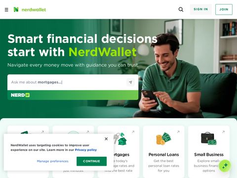 Nerdwallet.com website screenshot