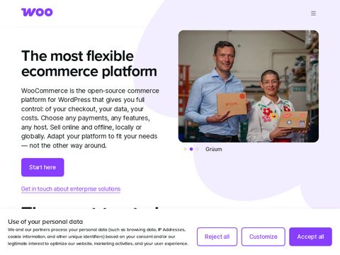 Woocommerce.com website screenshot