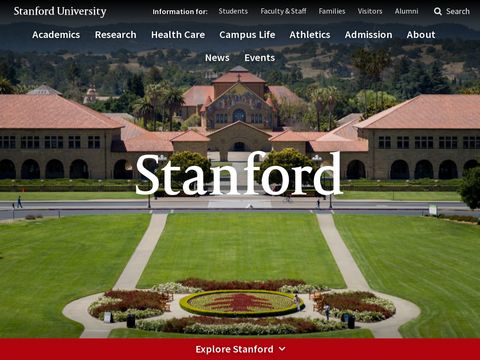 Stanford.edu website screenshot