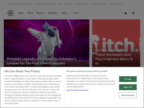 Gamespot.com website screenshot