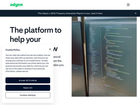 Adyen.com website screenshot