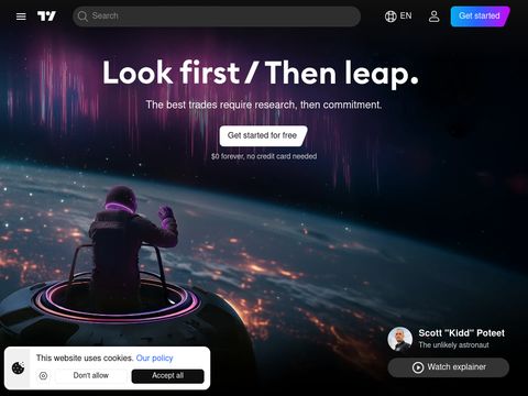 Tradingview.com website screenshot