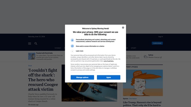 Smh.com.au website screenshot