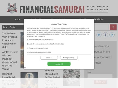 Financialsamurai.com website screenshot