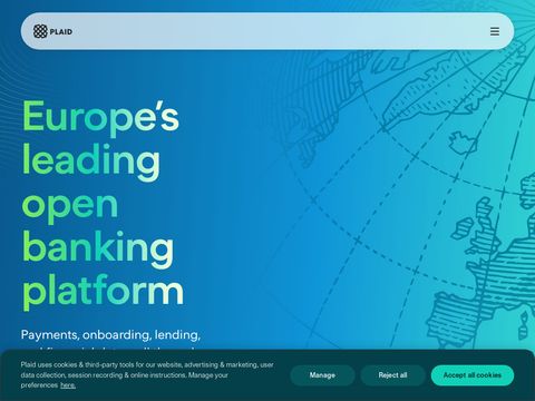 Plaid.com website screenshot