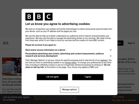 Bbc.com website screenshot