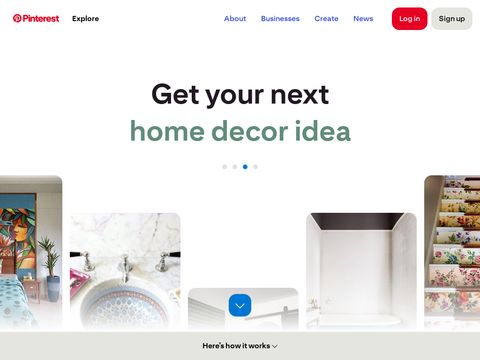 Pinterest.com website screenshot