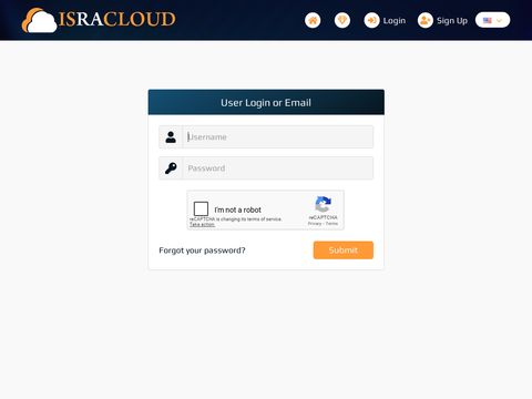 Isra.cloud website screenshot