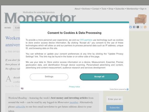 Monevator.com website screenshot