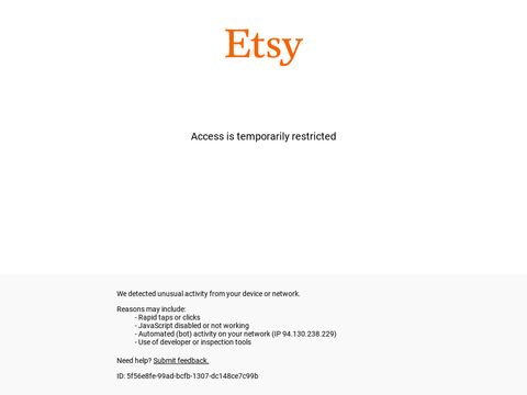 Etsy.com website screenshot