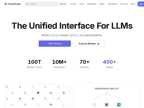 Openrouter.ai website screenshot
