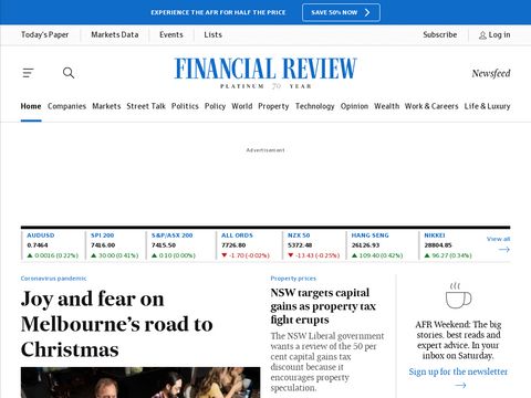 Afr.com website screenshot