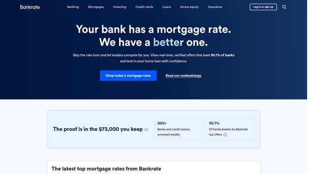 Bankrate.com website screenshot