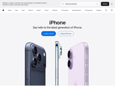 Apple.com website screenshot