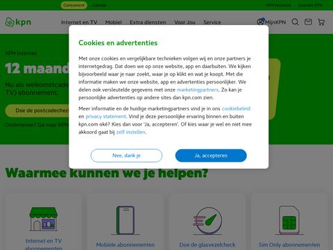 Kpn.com website screenshot