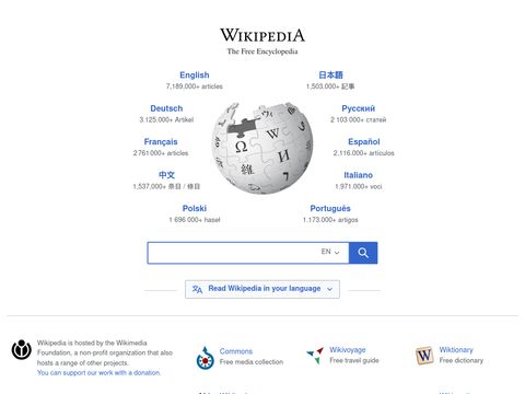 Wikipedia.org website screenshot