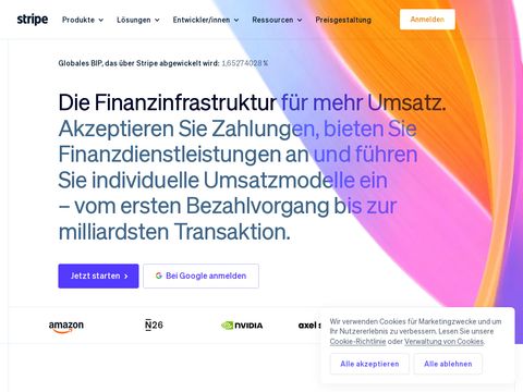 Stripe.com website screenshot