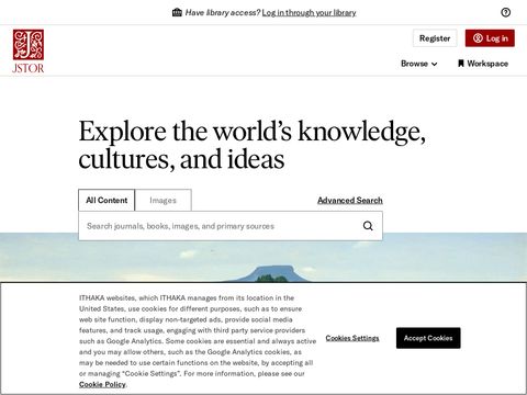 Jstor.org website screenshot