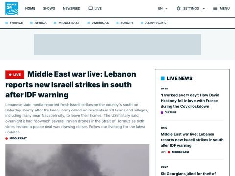 France24.com website screenshot