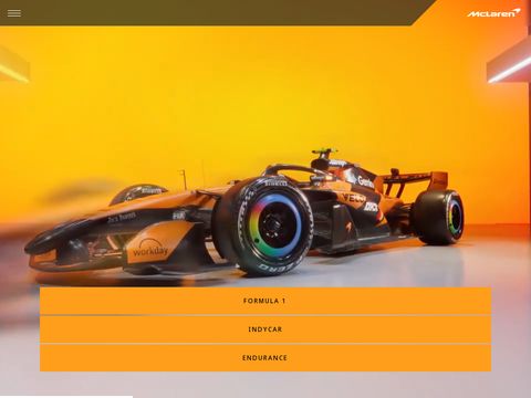 Mclaren.com website screenshot