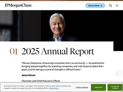 Jpmorganchase.com website screenshot